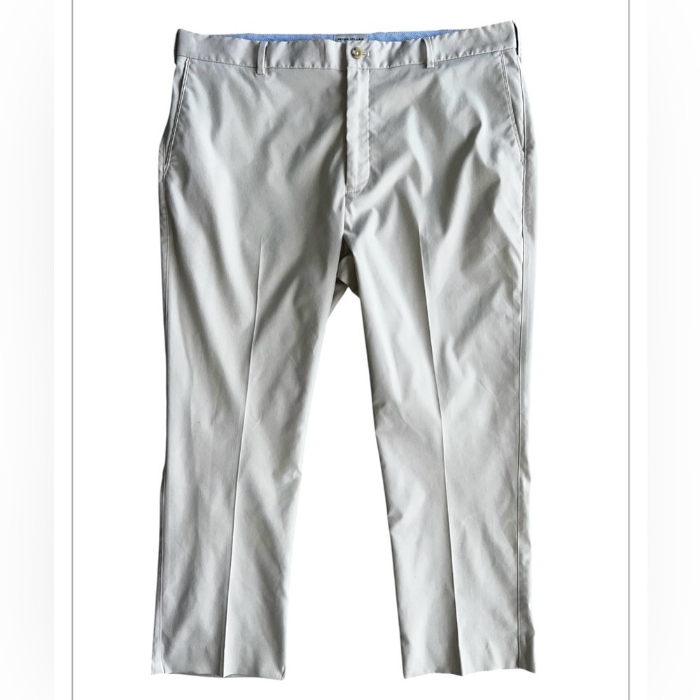 Peter Millar EB66 Pants Men’s 38x26 Beige Performance 5 Pocket Chino Golf